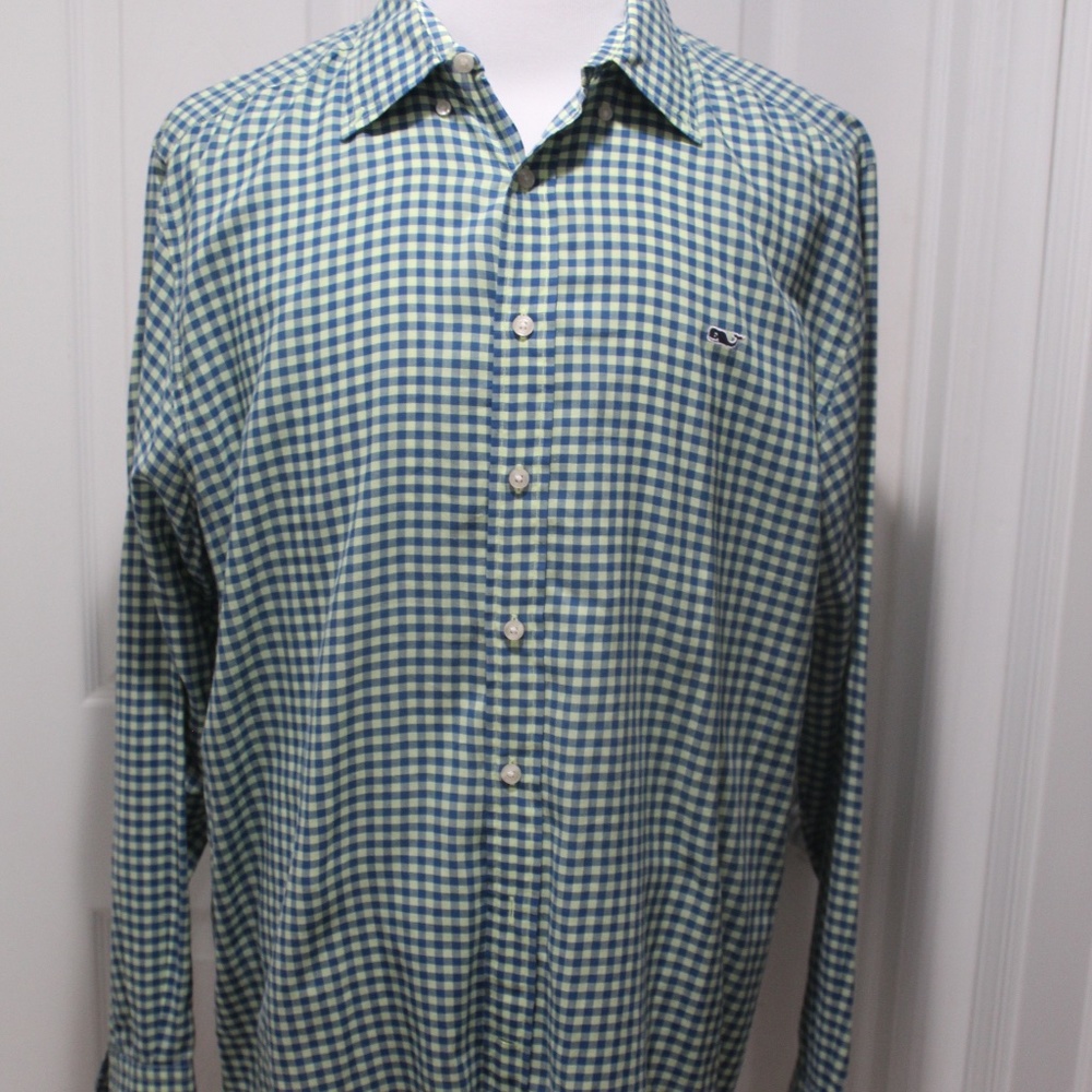 Vineyard Vines Slim Fit Whale Shirt Gingham XL